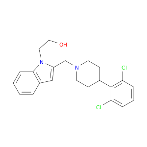 1H-Indole-1-ethanol, 2-[[4-(2,6-dichlorophenyl)-1-piperidinyl]methyl]-