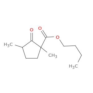 Cyclopentanecarboxylic acid, 1,3-dimethyl-2-oxo-, butyl ester