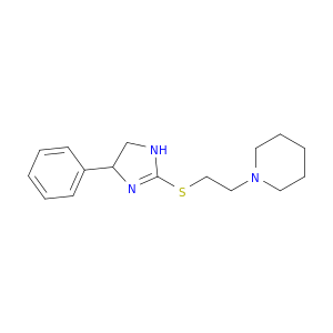 Piperidine, 1-[2-[(4,5-dihydro-4-phenyl-1H-imidazol-2-yl)thio]ethyl]-