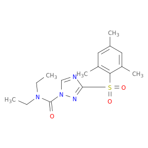 N,N-二乙基-3-均三甲基苯磺酰基-1H-1,2,4-三唑-1-甲酰胺