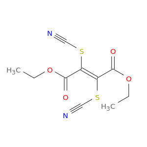 2-Butenedioic acid, 2,3-dithiocyanato-, diethyl ester, (E)-