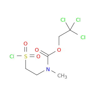 Carbamic acid, [2-(chlorosulfonyl)ethyl]methyl-, 2,2,2-trichloroethyl ester