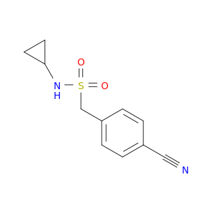 1-(4-Cyanophenyl)-N-cyclopropylmethanesulfonamide