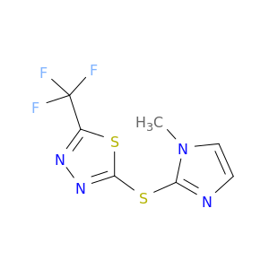 1,3,4-Thiadiazole, 2-[(1-methyl-1H-imidazol-2-yl)thio]-5-(trifluoromethyl)-