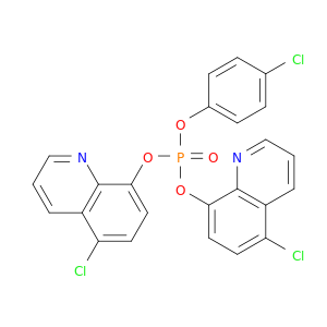 Phosphoric acid, 4-chlorophenyl bis(5-chloro-8-quinolinyl) ester