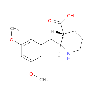 3-Piperidinecarboxylic acid, 2-[(3,5-dimethoxyphenyl)methyl]-, trans-