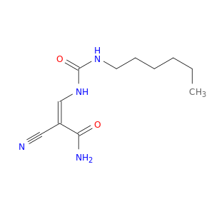 2-Propenamide,2-cyano-3-[[(hexylamino)carbonyl]amino]-