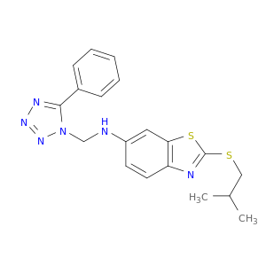 2-((2-METHYLPROPYL)THIO)-N-((5-PHENYL-1H-TETRAZOL-1-YL)METHYL)-6-BENZOTHIAZOLAMINE