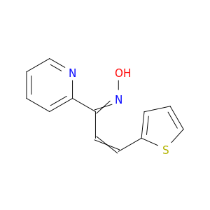 2-Propen-1-one, 1-(2-pyridinyl)-3-(2-thienyl)-, oxime