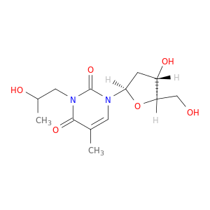Uridine, 2'-deoxy-3-(2-hydroxypropyl)-5-methyl-