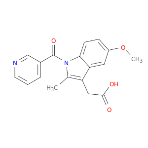 5-甲氧基-2-甲基-1-(3-吡啶基羰基)-1H-吲哚-3-乙酸