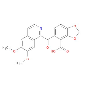 1,3-Benzodioxole-4-carboxylicacid, 5-[(6,7-dimethoxy-1-isoquinolinyl)carbonyl]-