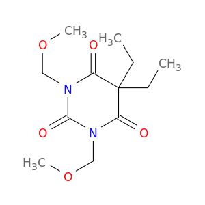 2,4,6(1H,3H,5H)-Pyrimidinetrione,5,5-diethyl-1,3-bis(methoxymethyl)-