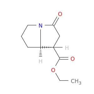 1H-Pyrrolizine-1-carboxylic acid, hexahydro-3-oxo-, ethyl ester, trans-