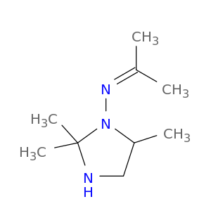 1-Imidazolidinamine, 2,2,5-trimethyl-N-(1-methylethylidene)-