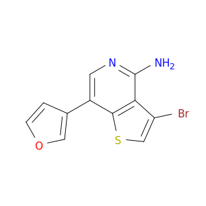 Thieno[3,2-c]pyridin-4-amine, 3-bromo-7-(3-furanyl)-