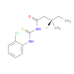Pentanamide, N-[[(2-chlorophenyl)amino]thioxomethyl]-3-methyl-, (S)-