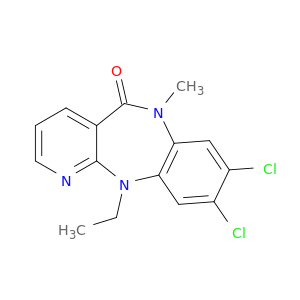 8,9-DICHLORO-N11-ETHYL-N6-METHYL-6,11-DIHYDRO-5H-PYRIDO[2,3-B][1,5]BENZODIAZEPIN-5-ONE