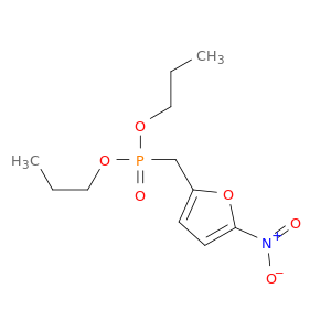 Phosphonic acid, [(5-nitro-2-furanyl)methyl]-, dipropyl ester