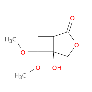 3-Oxabicyclo[3.2.0]heptan-2-one, 5-hydroxy-6,6-dimethoxy-