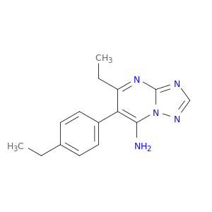 [1,2,4]Triazolo[1,5-a]pyrimidin-7-amine, 5-ethyl-6-(4-ethylphenyl)-