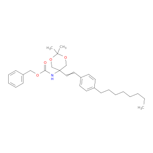 (E)-5-(4-辛基苯乙烯基)-2,2-二甲基-1,3-二恶烷-5-基碳酸甲酯