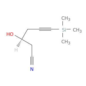 5-Hexynenitrile, 3-hydroxy-6-(trimethylsilyl)-, (3S)-