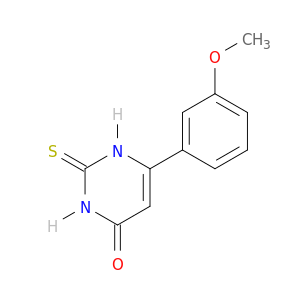4(1H)-Pyrimidinone, 2,3-dihydro-6-(3-methoxyphenyl)-2-thioxo-