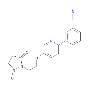 Benzonitrile, 3-[5-[2-(2,5-dioxo-1-pyrrolidinyl)ethoxy]-2-pyridinyl]-