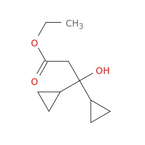 Cyclopropanepropanoicacid, b-cyclopropyl-b-hydroxy-, ethyl ester