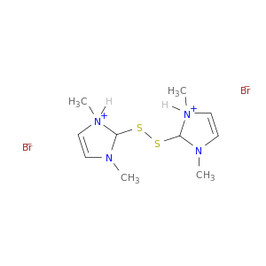 1H-Imidazolium, 2,2'-dithiobis[1,3-dimethyl-, dibromide