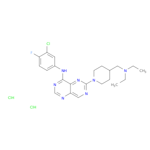 N-(3-氯-4-氟苯基)-6-[4-[(二乙基氨基)甲基]-1-哌啶基]嘧啶并[5,4-D]嘧啶-4-胺
