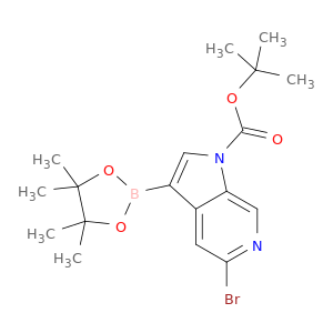 叔-丁基 5-溴-3-(4,4,5,5-四甲基-1,3,2-二噁硼戊环-2-基)-1H-吡咯并[2,3-c]吡啶-1-甲酸基酯