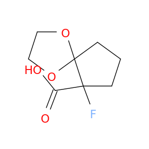 1,4-Dioxaspiro[4.4]nonane-6-carboxylicacid, 6-fluoro-, (-)-