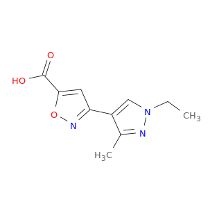3-(1-乙基-3-甲基-1H-吡唑-4-基)异噁唑-5-羧酸
