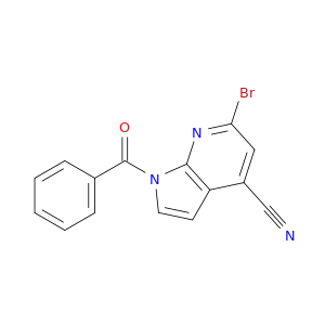 1-Benzoyl-4-cyano-6-bromo-7-azaindole