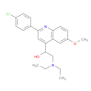 1-[2-(4-chlorophenyl)-6-methoxyquinolin-4-yl]-2-(diethylamino)ethanol