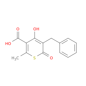 5-benzyl-6-hydroxy-2-methyl-4-oxo-4h-thiopyran-3-carboxylic acid