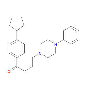 1-Butanone, 1-(4-cyclopentylphenyl)-4-(4-phenyl-1-piperazinyl)-