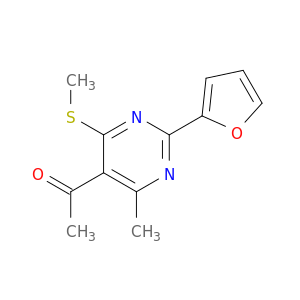 Ethanone, 1-[2-(2-furanyl)-4-methyl-6-(methylthio)-5-pyrimidinyl]-