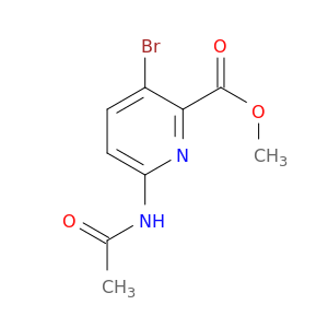 methyl 3-bromo-6-acetamidopyridine-2-carboxylate