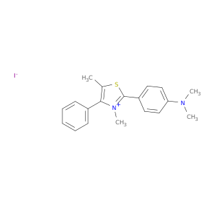 2-[4-(dimethylamino)phenyl]-3,5-dimethyl-4-phenyl-1,3-thiazol-3-ium iodide