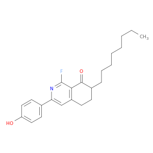 8(5H)-Isoquinolinone, 1-fluoro-6,7-dihydro-3-(4-hydroxyphenyl)-7-octyl-