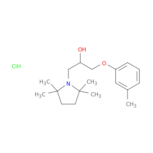 1-(3-methylphenoxy)-3-(2,2,5,5-tetramethylpyrrolidin-1-yl)propan-2-ol hydrochloride(1:1)