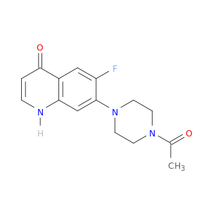Piperazine, 1-acetyl-4-(6-fluoro-1,4-dihydro-4-oxo-7-quinolinyl)-