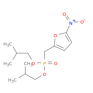 Phosphonic acid, [(5-nitro-2-furanyl)methyl]-, bis(2-methylpropyl) ester