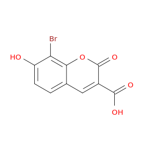 2H-1-Benzopyran-3-carboxylic acid, 8-bromo-7-hydroxy-2-oxo-
