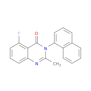 4(3H)-Quinazolinone, 5-fluoro-2-methyl-3-(1-naphthalenyl)-