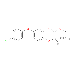 Propanoic acid, 2-[4-(4-chlorophenoxy)phenoxy]-, ethyl ester, (R)-