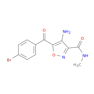 3-Isoxazolecarboxamide, 4-amino-5-(4-bromobenzoyl)-N-methyl-